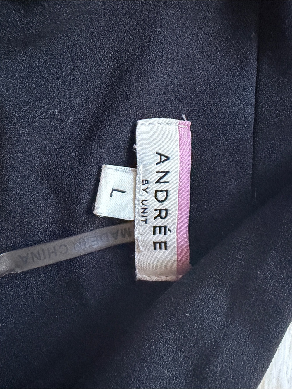 ANDREE BY UNIT Black Blazer with Leopard-Print Trim - Picture 2 of 3